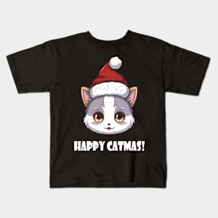 Happy Catmas! Kids T-Shirt